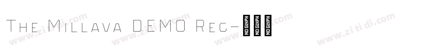 The Millava DEMO Reg字体转换